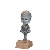 Female Girls Ballerina Bobblehead Trophy - 6