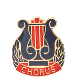 Music Lyre Chorus Lapel Pin