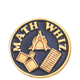 Math Whiz School Lapel Pin