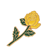 Yellow Rose Lapel Pin