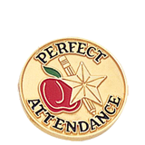 Perfect Attendance Lapel Pin