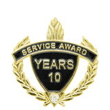 10 Years Service Award Lapel Pin