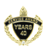 40 Years Service Award Lapel Pin