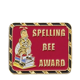 School Spelling Bee Award Lapel Pin