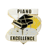 Piano Excellence Music Lapel Pin