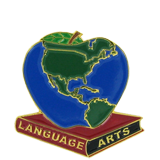 Language Arts School Pin