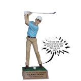 Blue Golf Talking Trophy - 8