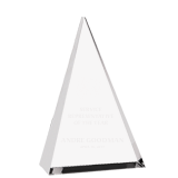Crystal Triangle Plaque Award