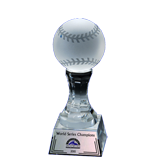 Crystal Baseball Trophy - 8