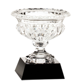 Round Celebration Crystal Vase Trophy - 6.25