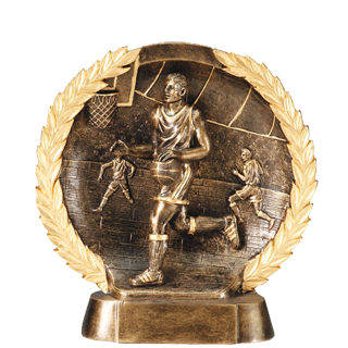Basketball Wreath Trophy - 7.5