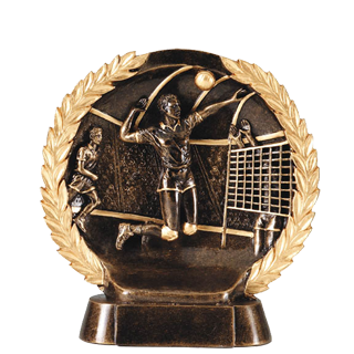 Volleyball Wreath Trophy - 7.5