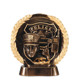 Police Wreath Trophy - 7.5