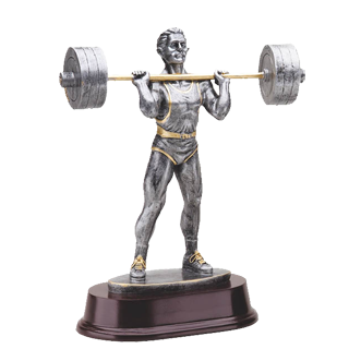Male Cleans Weightlifting Trophy - 9