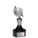 Crystal Spinning Globe Award - 8