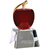 Crystal Red Apple Award - 6