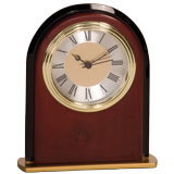 Mahogany Arched Desk Clock - 6.5