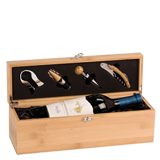 Bamboo Single Wine Box Gift Set - 14
