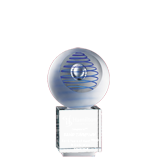 Frosted Orb Crystal Award - 6.25