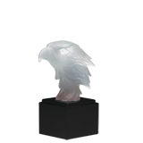 Frosted Eagle Head Trophy - 6.25