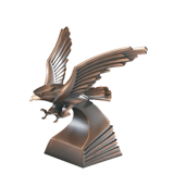 Bronze Eagle in Flight Trophy - 8