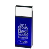 Blue Block Crystal Tower Award