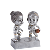 Female Basketball Double Bobble Trophy