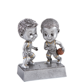 Male Basketball Double Bobble Trophy