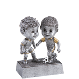 Male Soccer Double Bobble Trophy