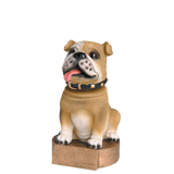 Brown Bulldog Mascot Bobblehead Trophy - 6