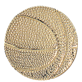 Gold Basketball Lapel Pin