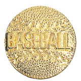 Gold Baseball Lapel Pin