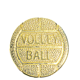 Gold Volleyball Lapel Pin