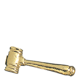 Gold Gavel Lapel Pin