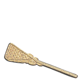 Gold Lacrosse Lapel Pin