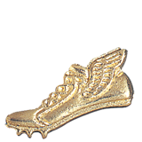 Gold Winged Track Shoe Lapel Pin