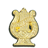 Gold Music Orchestra Lapel Pin