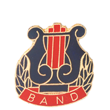 Music Lyre Band Lapel Pin