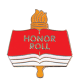 Honor Roll Torch Scholastic Lapel Pin