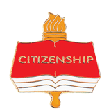 Citizenship Torch Scholastic Lapel Pin