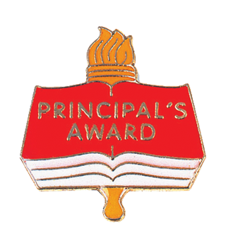 Principal's Award Torch Scholastic Lapel Pin