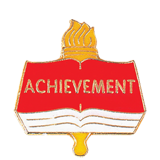 Achievement Torch Scholastic Lapel Pin