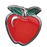 School Teacher Apple Lapel Pin