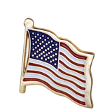 USA Flag Novelty Lapel Pin