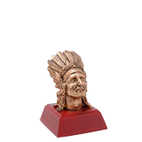 School Indian Mascot Trophy - 4