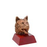 School Wolf Mascot Trophy - 4