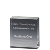 Square Crystal Block Award