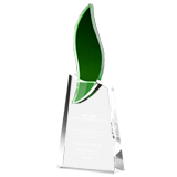 Green Flare Crystal Award
