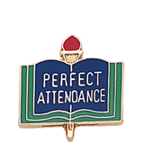 Perfect Attendance School Lapel Pin