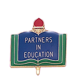 Partners in Education School Lapel Pin